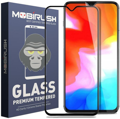 MOBIRUSH Edge To Edge Tempered Glass for OnePlus 6T(Pack of 1)