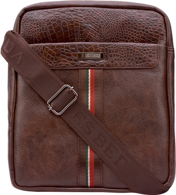 

ESBEDA Men Casual Brown PU Sling Bag