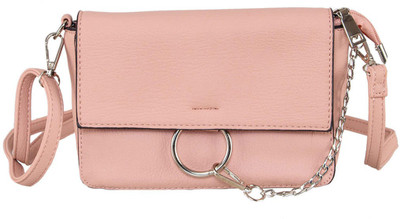 

peaubella Women Casual Pink Synthetic Leather Sling Bag