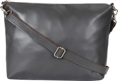 

Anekaant Women Casual Grey Leatherette Sling Bag