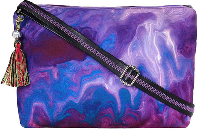 

Anekaant Women Casual Purple Canvas Sling Bag