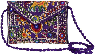 

GiftingTree Women Evening/Party Multicolor Fabric Sling Bag