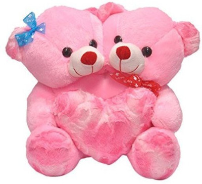 

Hm Soft Toys Beautiful Pink Couple Teddy Bear - 35 - 35 cm(Pink)
