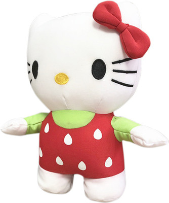 

Tickles Strawberry Hello Kitty Soft Plush Stuffed Soft For Kids 26 cm - 26 cm(Red)