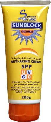 

Soft Touch SUNBLOCK ANTI-AGING CREAM SPF UV 60 - SPF 60 PA++(200 g)