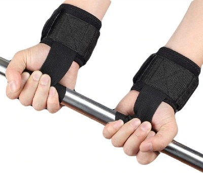 

Leosportz Gym Workout Power Training Weight Lifting Straps Wraps (1 pair) Wrist Support (, Black