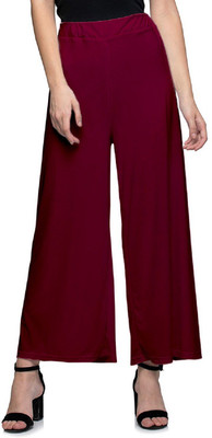 Skandas Trendz Regular Fit Women Maroon Trousers