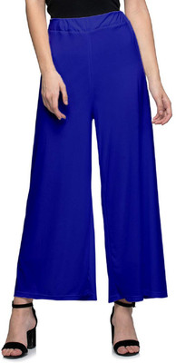 Skandas Trendz Flared Women Blue Trousers