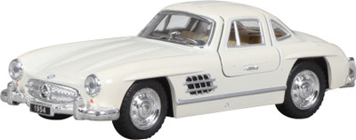 

Miss & Chief Mercedes 300 SL Coupe Diecast Pull back Car White(White)