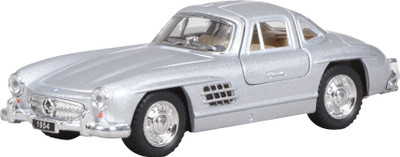 

Miss & Chief Mercedes 300 SL Coupe Diecast Pull back Car Silver(Silver)