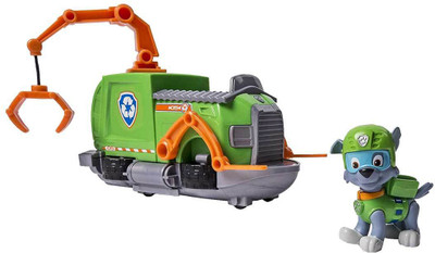 Spin Master Paw Patrol - Rocky's Tugboat - Vehicle and Figure(Multicolor)