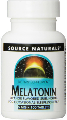 

Source Naturals Melatonin Sublingual Orange - 5 mg - 100 Tablets(100 No)