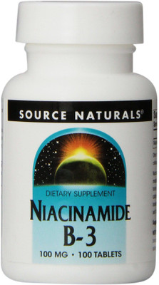 

Source Naturals Niacinamide B-3 - 100 mg - 100 Tablets(100 No)
