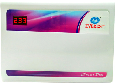 

Everest (EWD 400 D )1.5 Ton AC Double Booster Stabilizer (or) 1.5 Ton Inverter AC Stabilizer 140V-270V Voltage stabilizer(White)