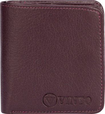 Vinto Men Casual Brown Artificial Leather Wallet(6 Card Slots), Maroon