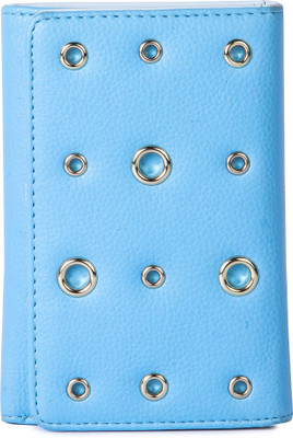 

Machli Girls Blue Artificial Leather Wallet(10 Card Slots), Sky blue