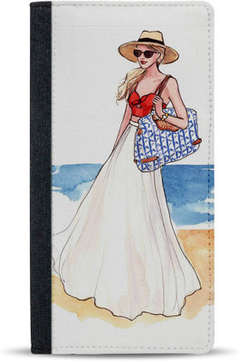 

MADANYU Women White Fabric Wallet(2 Card Slots)
