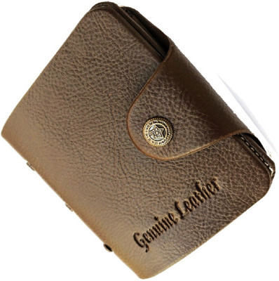 

Peacock Mundkar Boys Black Artificial Leather Wallet(6 Card Slots), Brown