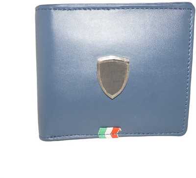 

SHOPLINE Men Blue Artificial Leather Wallet(4 Card Slots)