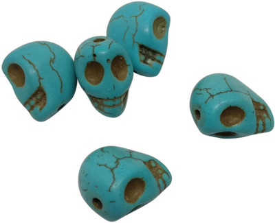 

Aumni Crafts Jewellery Making Synthetic Beads 12x11mm Skull Turquoise Blue (Pack of 40 pieces)
