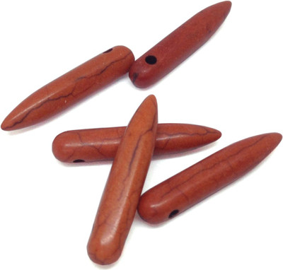 

Aumni Crafts Jewellery Making Synthetic Beads 25x5mm Spike Brown (Pack of 60 pieces)