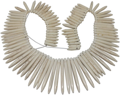 

Aumni Crafts Jewellery Making Synthetic Beads Graduated Multi-Size Range 20mm to 50mm Spike Off White (Sold as 1 string, 96 beads/string)
