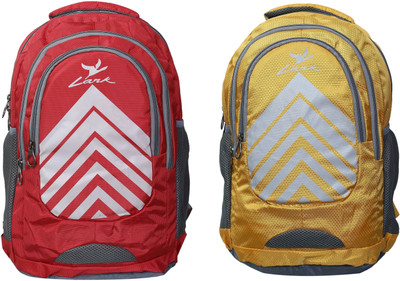 

Lark Combo of 2 25 Backpack(Red, Yellow)