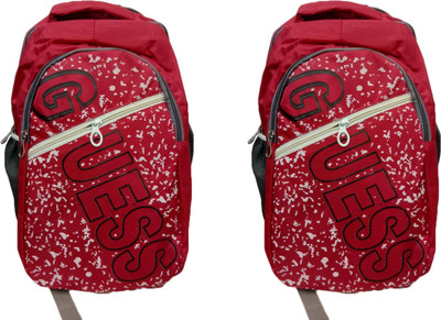 

Unique Collection College & School bag 20 L Backpack(Red), Red 05