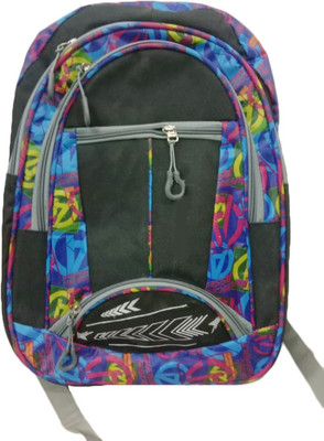 

Unique Collection College & School bag 20 L Backpack(Black), Black 05