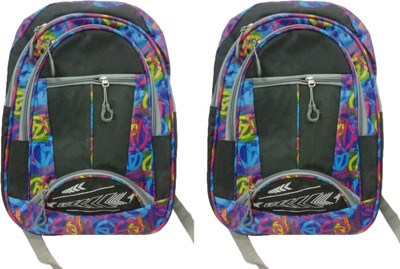 

Unique Collection College & School bag 20 L Backpack(Black), Black 08