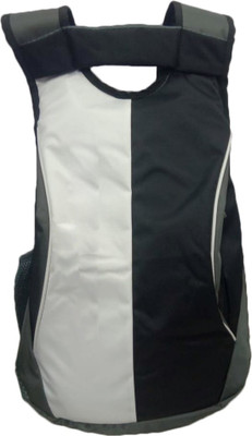 

Unique Collection College & School bag 20 L Backpack(White, Black), Black 01
