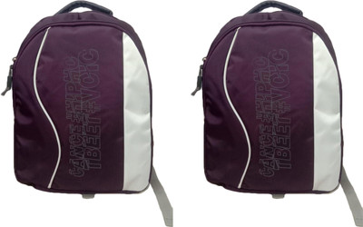 

Unique Collection College & School bag 20 L Backpack(Purple), Purple 02