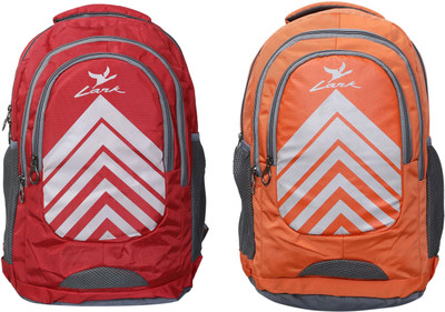 

Lark Combo of 2 School 25 Backpack(Red, Orange), Orange;red