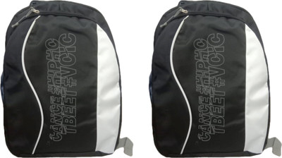 

Unique Collection College & School bag 20 L Backpack(Black), Black 07