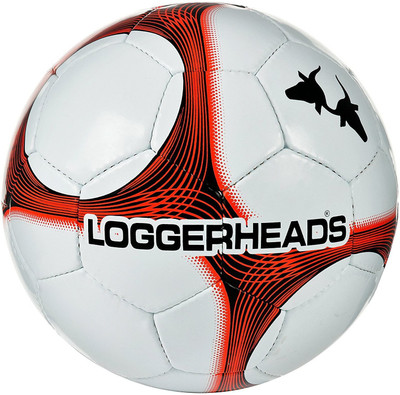 

loggerheads Burnish Football - Size: (Pack of 1, Red, Red/ white