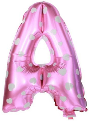 

Smartcraft Printed Alphabet Foil Balloons -A Balloon(Pink, Pack of 1)
