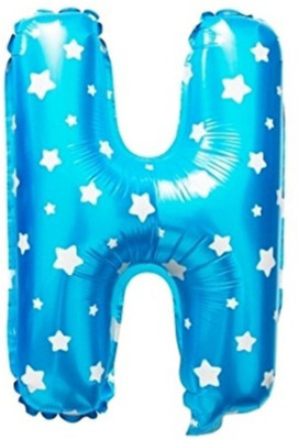 

Smartcraft Printed Alphabet Foil -H Balloon(Blue, Pack of 1)