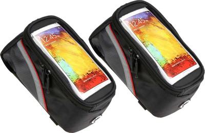 

House of Quirk Water Resistant Bike/Bicycle Touch Screen Mobile Holder- Set of 2 Bicycle Phone Holder