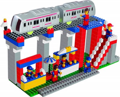 

Bluwings Metro Station Building Interlocking Blocks set For Kids(Min. Age 4 Yrs)(Multicolor)