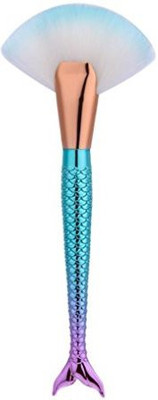 

Uploter Makeup Brush Mermaid Synthetic Foundation Blending Blush Eyeliner Face Powder Brushes Fanshaped(Pack of 1)