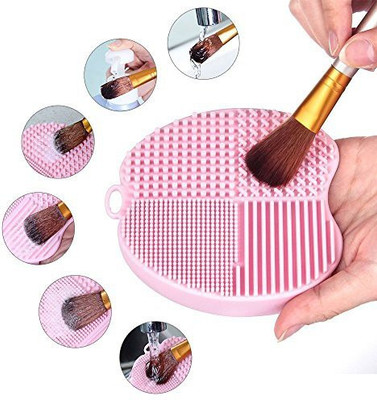 

Melodysusie Apple Shape Makeup Brush Cleaner Cleaning Mat For Brushes Beautiple(Pack of 1)