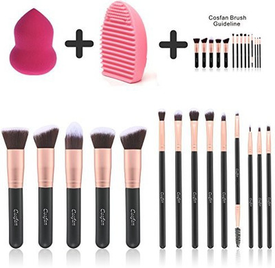 

Cosfan Makeup Brushes Powder Foundation Concealer Eyeliner Brush Set Cosmetics Tool(Pack of 16)