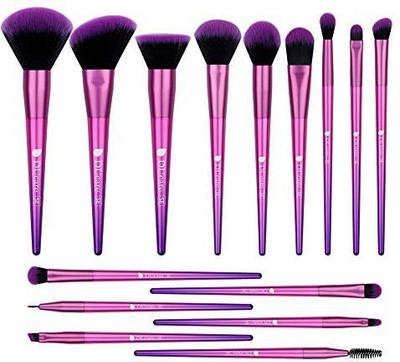 

Ducare 15 Pcs Makeup Brushes Set Premium Synthetic Hair Purple Foundation Blending Blush Face Eyeliner Shadow Brow Concealer Lip Brush(Pack of 15)