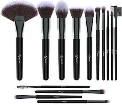 

Bestope Premium Makeup Brushes Set 14 Pieces Pro Synthetic Foundation Power Eyeshadow Eyeliner Blending Lip Concealer Face Brush Blush Beauty Cosmetic Tools(Pack of 14)