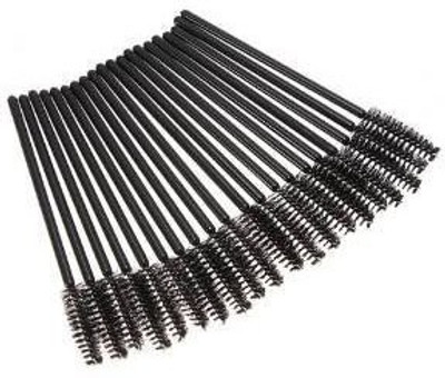 

Jovana Disposable Eyelash Black Mascara Wand Applicator Brush Cosmetic Eye Wands Makeup Applicators(Pack of 100)