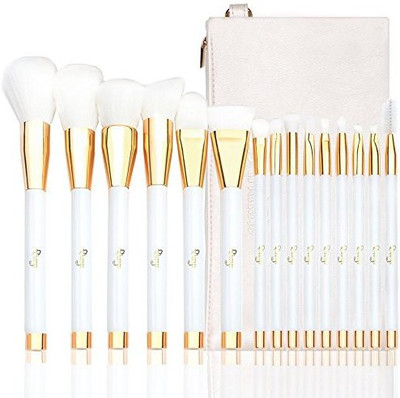 

Qivange Brush Set With Cosmetic Bag Synthetic Professional Makeup Brushes(Pack of 15)