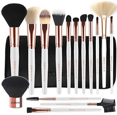 

Zoreya Makeup Brushes Premium High End15Pc Rose Gold Make Up Set(Pack of 15)