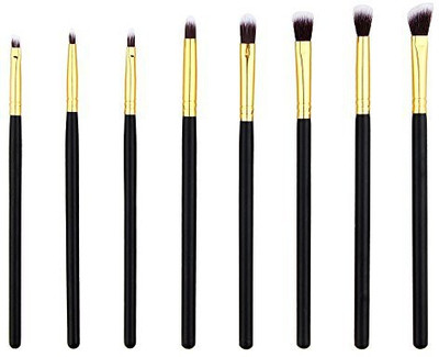 

Shineweb Makeup Eye Brush Set Eyeshadow Eyeliner Blending Crease Kit 8 Essential Brushes Pencil Shader Tapered Definer Make You Look Flawless(Pack of 8)