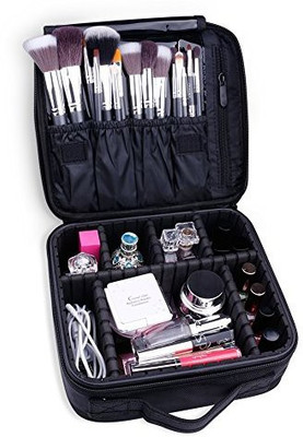 

Docolor Portable Travel Makeup Train Bag Cosmetic Case Organizer Storage For Cosmetics Brushes(Pack of 1)