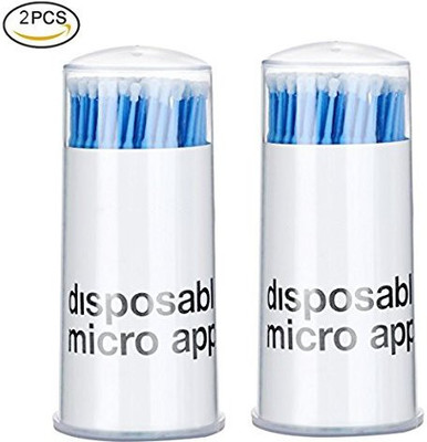 

Btyms 200Pcs Disposable Micro Brushes Applicators For Eyelashes Extensions Lintfree 2Mm(Pack of 200)